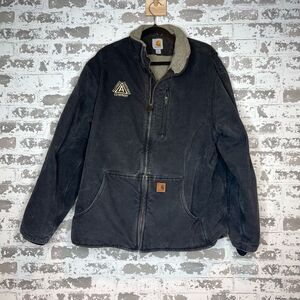Vintage/distressed carhartt steel yard jacket